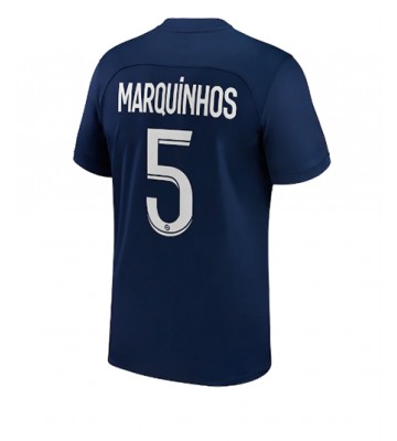 Paris Saint-Germain Marquinhos #5 Hjemmedrakt 2022-23 Kortermet